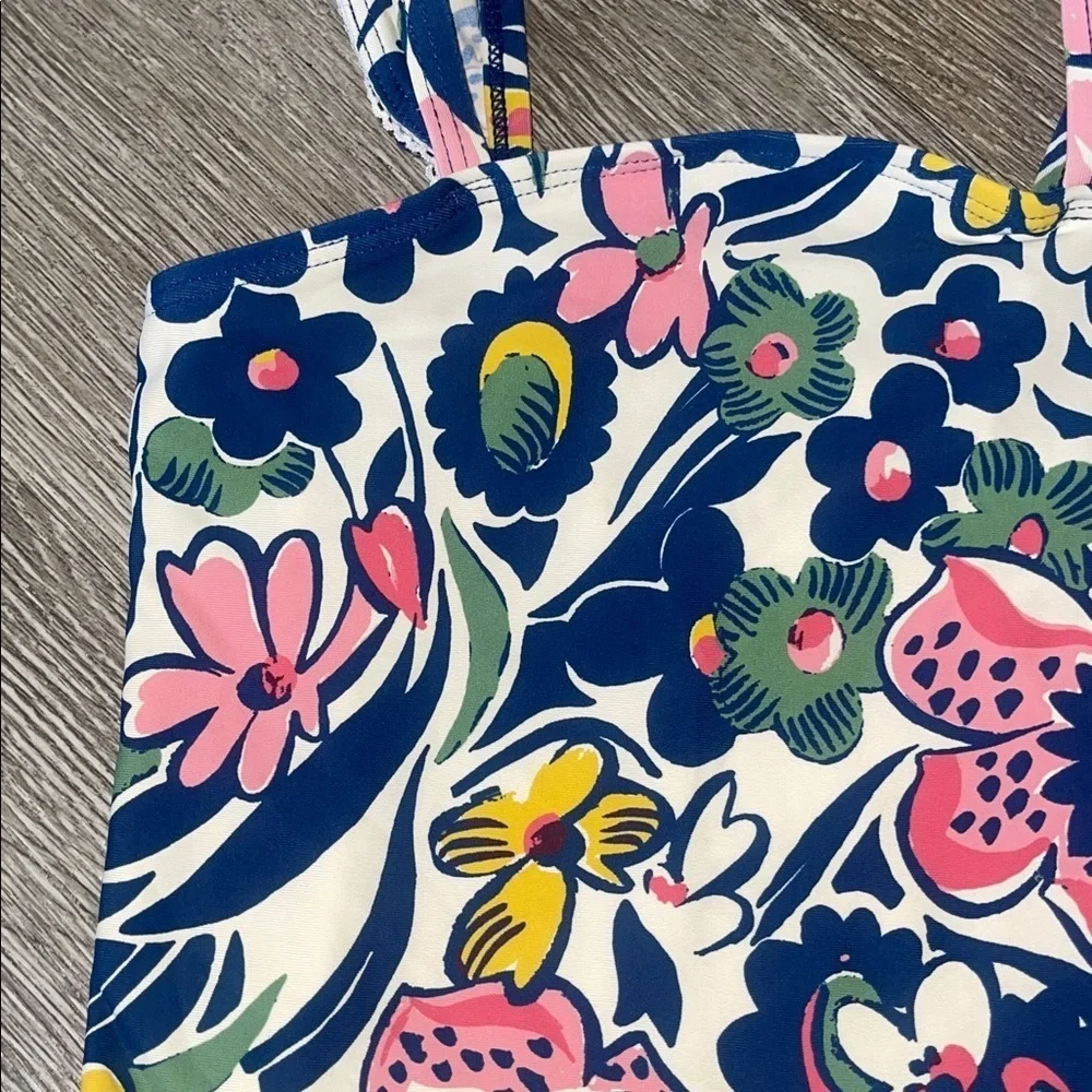 Roller Rabbit Colorful Patterned floral baby girl swimsuit one piece 18 24 month